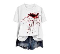 Maglietta Bianca E Viola Bianche Mamma Rock Colorate Quadrato Nodo Schiena Attillata Bandiera Leopardata Paiette Laminate Americano Snowboard Peloso Guanti Estive Slavate Bianchi