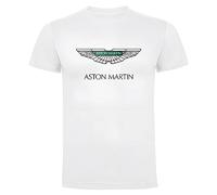 Maglietta bianca per fan di Aston Martin Auto Fan Camicia 100% Cotone, bianco, L