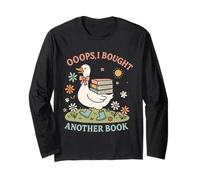 Maglietta Bibliophile Oops I Bought Another Book Maglia a Manica