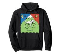 Maglietta Bicycle Day 1943 LSD Acid Hofmann Trip Felpa con Cappuccio