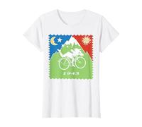 Maglietta Bicycle Day 1943 LSD Acid Hofmann Trip Maglietta, Donna, Bianco, M