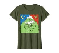 Maglietta Bicycle Day 1943 LSD Acid Hofmann Trip Maglietta, Donna, Oliva, M