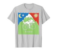 Maglietta Bicycle Day 1943 LSD Acid Hofmann Trip Maglietta, Uomo, Argento, XL