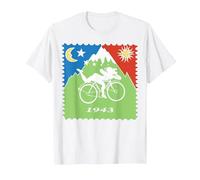 Maglietta Bicycle Day 1943 LSD Acid Hofmann Trip Maglietta, Uomo, Bianco, L
