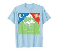 Maglietta Bicycle Day 1943 LSD Acid Hofmann Trip Maglietta, Uomo, Celeste, XL