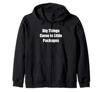 Maglietta Big Things Little Packages Felpa con Cappuccio