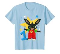 Maglietta Bing: Bing - 'Io Sono Uno' Maglietta, Bambini, Celeste, 10 Anni