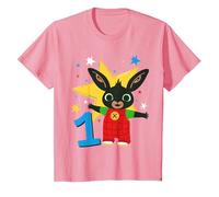 Maglietta Bing: Bing - 'Io Sono Uno' Maglietta, Bambini, Rosa, 4 Anni