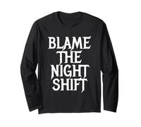 Maglietta Blame The Night Shift Maglia a Manica
