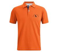 Maglietta blu per bambini, ragazzi, ragazze, a maniche corte, estive, casual, da gentleman, top per teen vacanze, maglietta per ragazzi, camicia a quadri, 146, Colore: arancione., 110