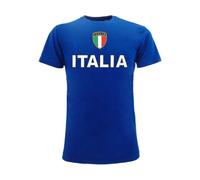 MAGLIETTA BLU TAGLIA S ITALIA MAGLIA T-SHIRT MANICA CORTA MODA SOUVENIR REGALO