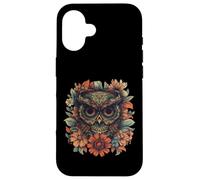 Maglietta Boho Owl - Floral Sugar Skull Mandala Art Design Custodia per iPhone 16