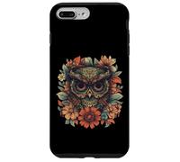 Maglietta Boho Owl - Floral Sugar Skull Mandala Art Design Custodia per iPhone 7 Plus/8 Plus
