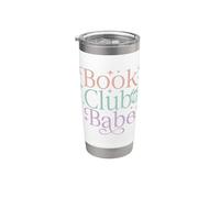 Maglietta Book Club Babe Book Lover Bicchiere termico in acciaio inox doppia parete