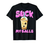 Maglietta Bubble Tea Boba Suck My Balls Drink, divertente idea regalo Maglietta