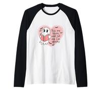 Maglietta Buy Me Books And Tell Me I'm Spooky Cute Ghost Fall Maglia con Maniche Raglan