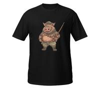 Maglietta Caccia Umorismo Cinghiale Natura Cacciatore Camouflage Escursioni Foresta Animali Campagna Originale Regalo Collega