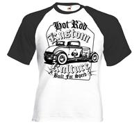 Maglietta Caldo Rod - Kustom Kulture V8 Ford 34 Muscoli Cars Drag Vintage Tee