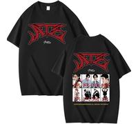 Maglietta Camicetta in Cotone Unisex StrayKids Domin Ate Tshirt Bang Chan Chanbin Lee Know Hyunjin Han Felix Seungmin I.N Fans Looser Top a Maniche Corte a Girocollo