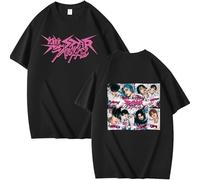 Maglietta Camicetta in Cotone Unisex StrayKids Domin Ate Tshirt Bang Chan Chanbin Lee Know Hyunjin Han Felix Seungmin I.N Fans Looser Top a Maniche Corte a Girocollo