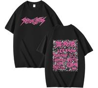 Maglietta Camicetta in Cotone Unisex StrayKids Domin Ate Tshirt Bang Chan Chanbin Lee Know Hyunjin Han Felix Seungmin I.N Fans Looser Top a Maniche Corte a Girocollo