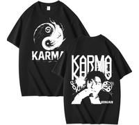 Maglietta Camicetta in Cotone Unisex StrayKids Skzoo SKZ Karma Tshirt Bang Chan Chanbin Lee Know Hyunjin Han Felix Seungmin I.N Fans Looser Top a Maniche Corte a Girocollo