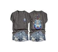 Maglietta Camicia da Vino motoslitta per Le Donne (Grigio XL)