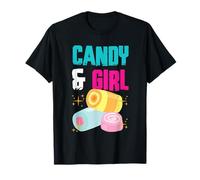 Maglietta Candy Girl Carina Arcobaleno Zucchero Filato Maglietta