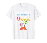 Maglietta Candy Girl Carina Arcobaleno Zucchero Filato Maglietta