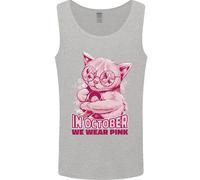 Maglietta Canotta Uomo Per La Consapevolezza Del Cancro Al Seno Di Ottobre