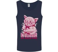 Maglietta Canotta Uomo Per La Consapevolezza Del Cancro Al Seno Di Ottobre