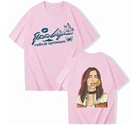 Maglietta Cantante Maglietta Dua Maglietta Lipa Divertente Cartone Animato Maglietta in Cotone Girocollo Manica Corta Maglietta Vintage Maglietta Musicale Regalo Fan XS-3XL-Black||XS