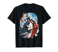 Maglietta Captain America Hands Helm to Falcon Marvel Now Maglietta