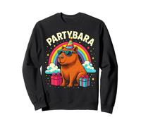 Maglietta Capybara di Compleanno per Bambini Fun Partybara Partybara Party Felpa