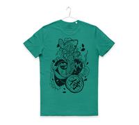 MAGLIETTA CARPA KOI Jap Samurai Kanji Japanese Fish Koi CARP TATTOO T-SHIRT MAN