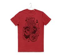 MAGLIETTA CARPA KOI Jap Samurai Kanji Japanese Fish Koi CARP TATTOO T-SHIRT MAN