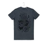 MAGLIETTA CARPA KOI Jap Samurai Kanji Japanese Fish Koi CARP TATTOO T-SHIRT MAN