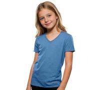 Maglietta casual a maniche corte con colletto per una morbida camicia da gioco per tutti i giorni, scuola, attività all'aperto, scollo a V, tinta unita, ideale per la primavera, adatta a sneaker