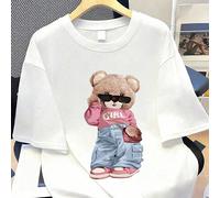 Maglietta casual con maniche a palloncino per donna, taglie comode, adatta per vacanze, festività, San Valentino, Festa della Mamma e altre occasioni. Anche un regalo ideale per le mamme. È un must-ha