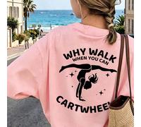 Maglietta casual con stampa girocollo e maniche corte, adatta per l'estate per studenti e bambini - Maglietta stile arte della danza, che ispira l'immaginazione e l'espressione di sé, maglietta grafic