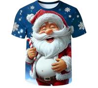 Maglietta casual da uomo a maniche corte, tessuto traspirante per una comoda giornata quotidiana, comfort, alla moda casual, Blu, 3XL