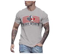 Maglietta casual da uomo Canada 51St State per uomo a maniche corte estate vestibilità ampia top sportivi 2025 magliette girocollo per uscire magliette alla moda magliette alla moda magliette carine