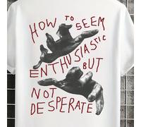 Maglietta casual da uomo con maniche corte a girocollo, stampa con slogan e gesto, estiva L,M,XL,XXL,XXXLAnimale,Ritratto,Grafico,Lettere,sloganTessuto