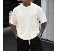 Maglietta casual da uomo stile vacanza, con collo rotondo e maniche corte, perfetta per una vacanza alle Hawaii, come anche per festival musicali e uso quotidiano, un ottimo regalo per fidanzati o mar