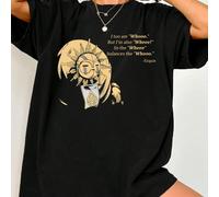 maglietta casual nera da donna casual estiva, taglia comoda, con grafica in stampa Esquie Clair Obscur Expedition, scollo rotondo e maniche corte 0XL,1XL,2XL,3XL,4XLLettereTessuto in maglia