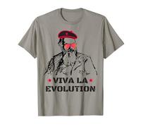 Maglietta Charles Darwin Viva La Evolution Maglietta