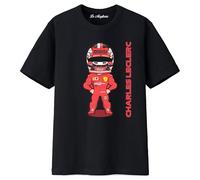 Maglietta Charles Leclerc 16 "Il predestinato 2025 Season Racing Team Unisex Taglie Bambino Bambina Ragazzi (IT, età, 9 Anni, 11 Anni, Regular, Nero)