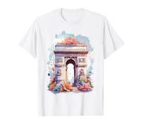 Maglietta Charming Streets of Paris France Maglietta