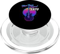 Maglietta Chitarra Elettrica Retrò Compleanno 1970 Musicista PopSockets PopGrip per MagSafe