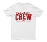 Maglietta Christmas Crew Making Memories Unisex Regalo Retrò Stagionale...